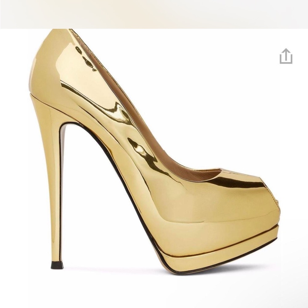 Giuseppe Zanotti Metallic Gold Heels